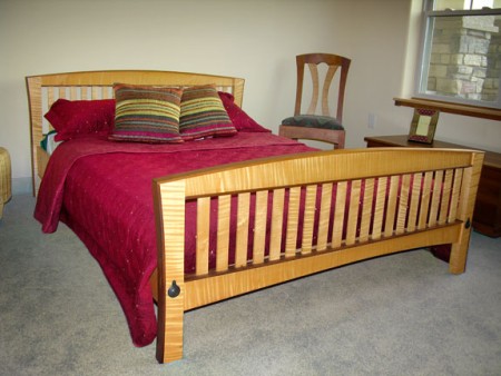 Tiger Maple Bed